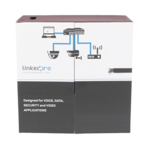 Bobina de Cable UTP 305 Metros (1000 Pies, Cat5e con Doble Forro, para Exterior, Climas Extremos,  Negro