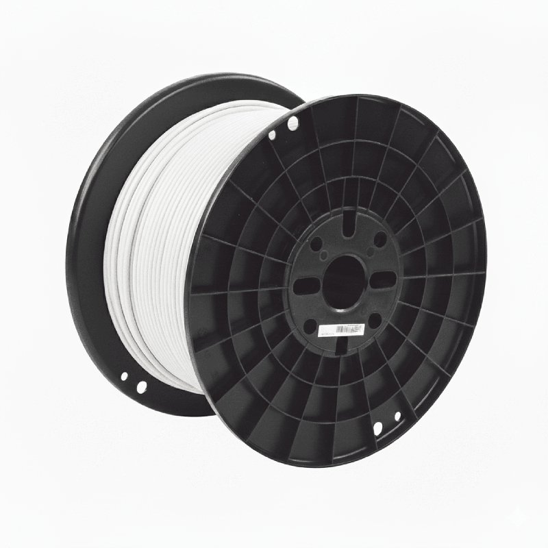 Bobina de Cable UTP de 4 Pares, Cat6A, 23 AWG, CMP (Plenum,  Blanco, 305 Metros (1000 Pies
