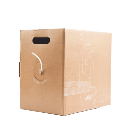 Bobina de cable UTP Plenum (CMP UniFi, Cat6,  blanco, 23 AWG, 305m para interior