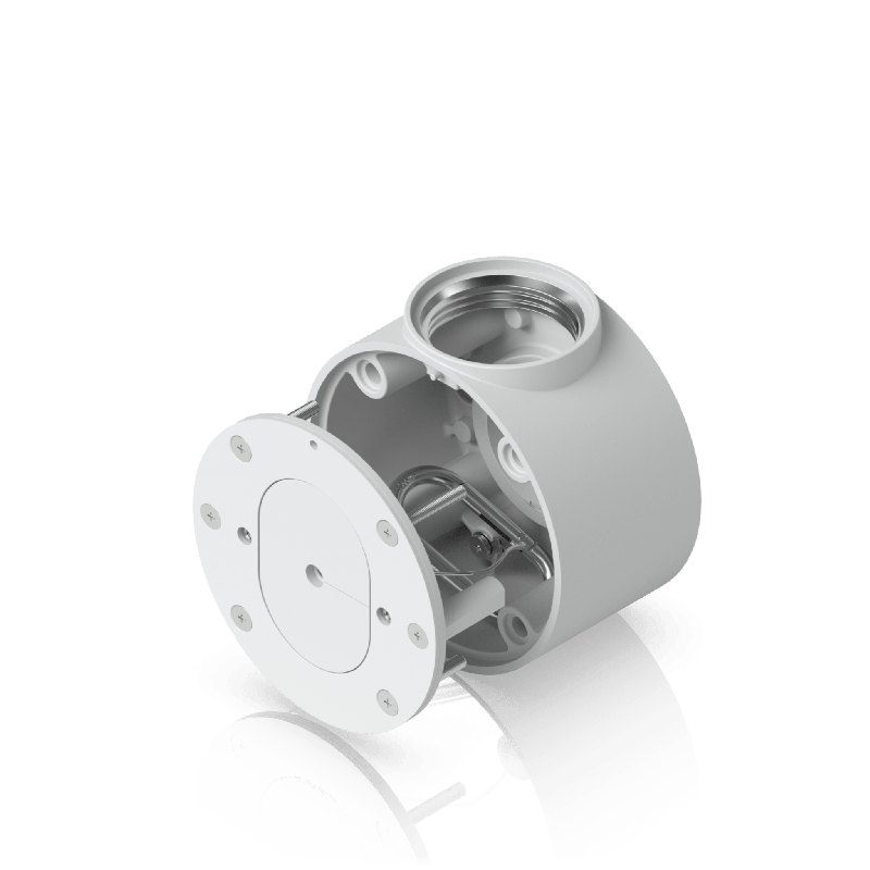 Camera Compact Junction Box Caja de Conexiones AntimanipulaciOn Camaras Compactas Dome y Turret Color Blanco